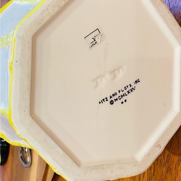 Fitz and Floyd Ceramic Bamboo Watering Can / Planter  💦🌼 - Picture 6 of 6